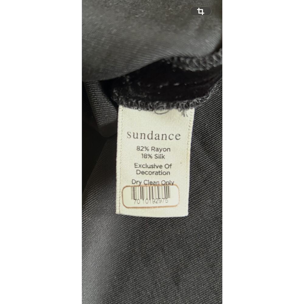 Sundance Size XS Velvet Boho Paisley Blouse Bell Sleeves silk blend - Picture 8 of 8